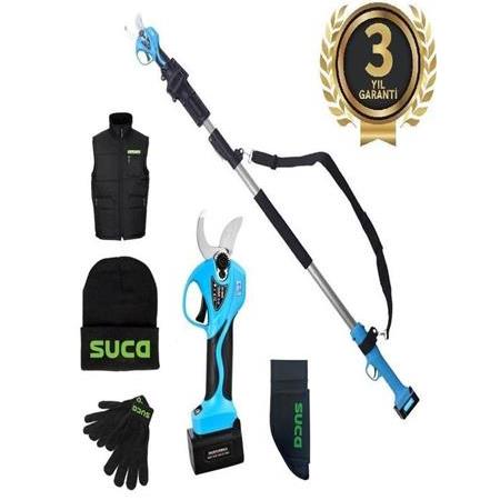 Suca SC 8611A 40 mm Uzatma Aparatlı Akülü Budama Makası 2 Akülü