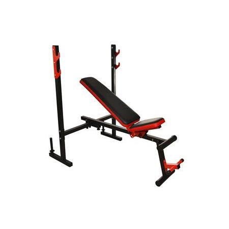 Valter Pro H800 Kırmızı Katlanabilir ve Ayarlanabilir Bench Press Sehpası