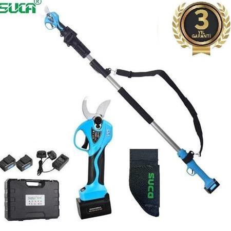 Suca SC 8611A-1 40 mm Uzatma Aparatlı Akülü Budama Makası 2 Akülü 2.7 mt