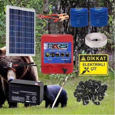 Pars Elektrikli Çit Ayı-Domuz Kovucu Mini Set 1000