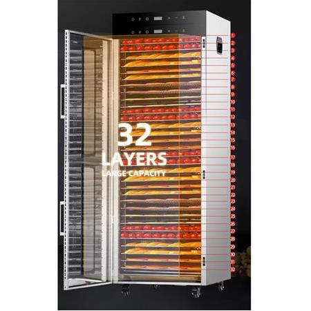Dalle SS-32H  32 Tepsili Dijital Çift Katmanlı Meyve Kurutma Makinesi